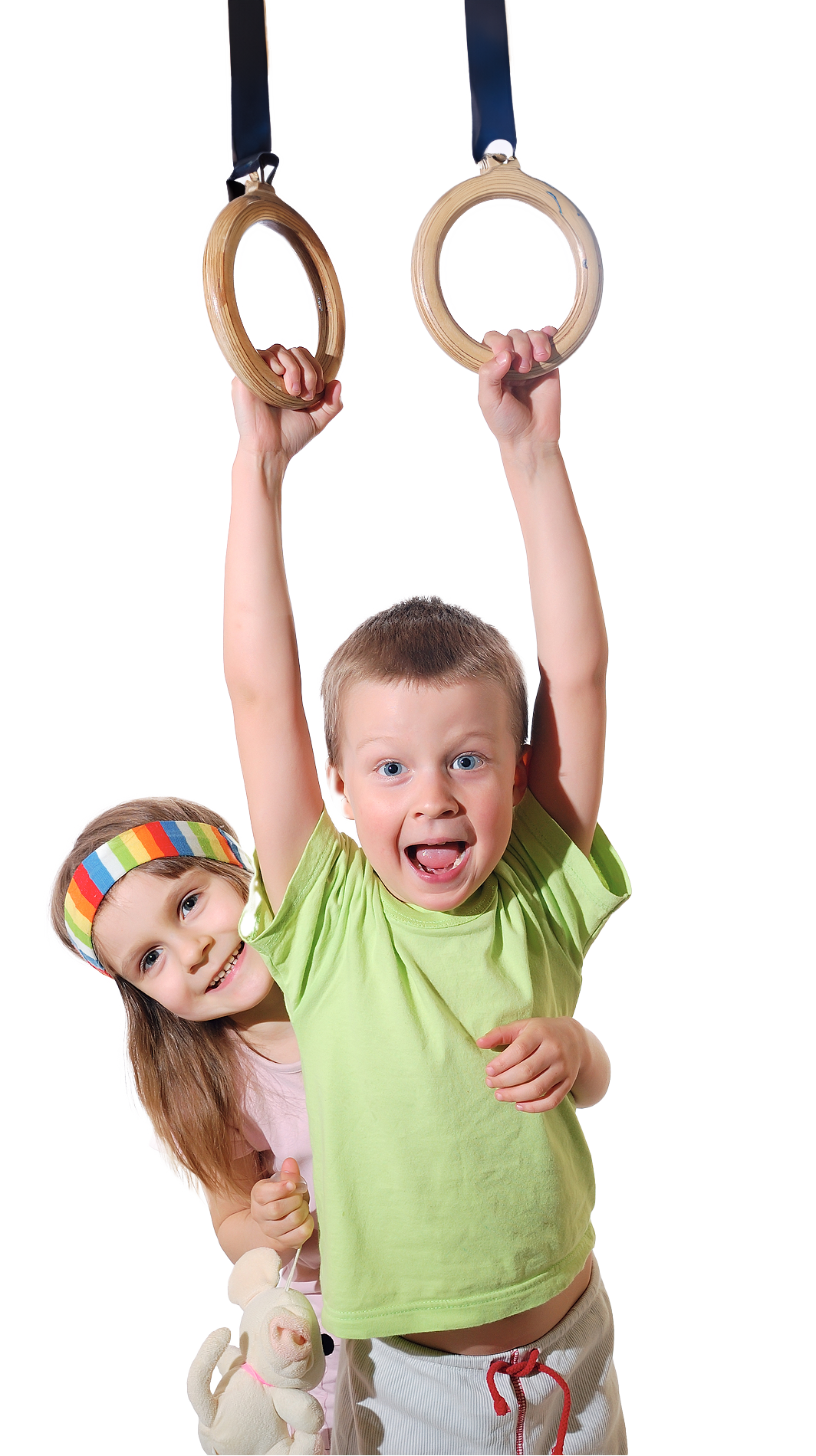 playful boy and girl